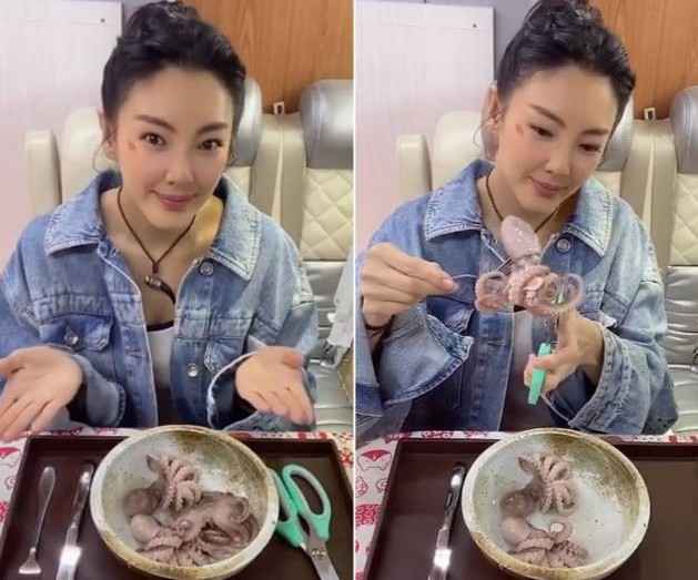 张雨绮剪八爪鱼疑内涵罗志祥