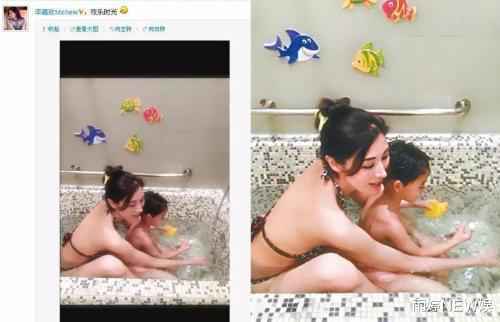 继李嘉欣跟儿子“共浴”后，又穿透明装跟儿子逛街，儿大需避母