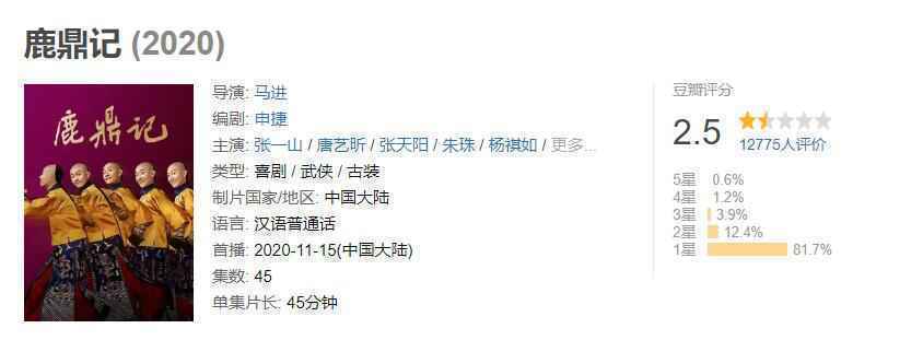 开播一天，豆瓣评分从2.7跌至2.5，网友：还有下降空间吗？