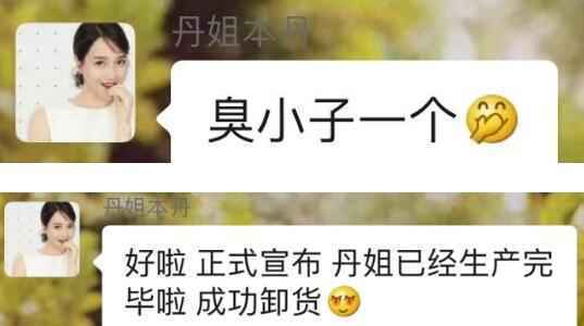 朱丹宣布二胎出生